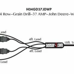Sensor-1 4 Row Grain Drill Harness - H04GD37JDWP-1B - General Farm Supplies