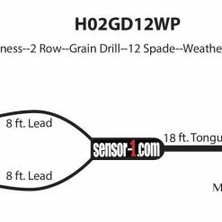 Sensor-1 2 Row Grain Drill Harness - H02GD12WP-1B - General Farm Supplies