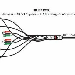 Sensor-1 8 Row Planter Harness - HDJ373W08 - General Farm Supplies