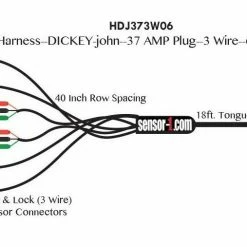 Sensor-1 6 Row Planter Harness - HDJ373W06 - General Farm Supplies