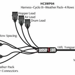 Sensor-1 4 Row Planter Harness - HC3WP04 - General Farm Supplies