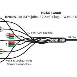 Sensor-1 8 Row Planter Harness - HDJ373W08D - General Farm Supplies